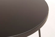 Design style black metal coffee table