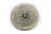 Gray metal velvet design pouf 36 x 36 x h 30 cm