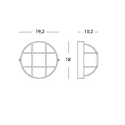 Small ceiling White round industrial cage line