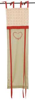 Beige ro fabric window curtain. re-0648cm. 45x160