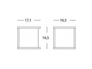 Applique E27 linea dodo graphite