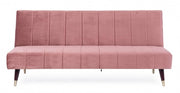 Three seater pink reclining sofa bed