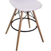 White wood resin bar stool cm54x54h108
