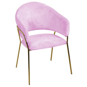 Rotterdam velvet armchair pink