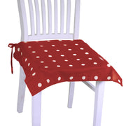 Squared bordeaux polka dot pop cushion cm40x40h4