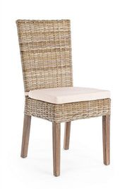 Tavira Mahogany Woven Chair
