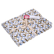 Optical beige rectangular tablecloth cm140x240