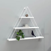 Triangular shelf 3 shelves Moset total white MT191006