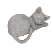 Gray resin cat 19x11,5h14,5 cm