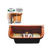 Elegant Rectangular Vase with Rondine Pedestal 60 h 18 Bama