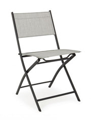 4x Martinez Folding Chair Light Gray -