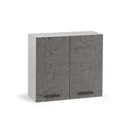 Concrete gray kitchen wall unit 2 doors Cm 80x32xH 72