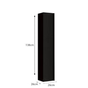 Adam suspended bathroom column 26x138h black ash