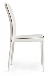 Achille chair with white steel structure