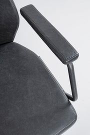 Jamie black eco-leather office armchair 67 x 58 x 93 cm