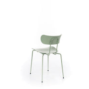 Polypropylene chair with green seat