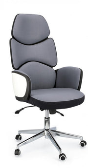 Office armchair with armrests in ARMSTRONG Dark Gray fabric 64x69 x h118.5 - 128 cm