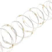 500 MicroLED chain Coil 25m warm white with silver transparent cable