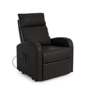 Lift-Person Lift Armchair in black eco-leather