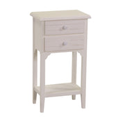 Nuremberg wooden cabinet 2 drawers +1 cream top cm37x26h70