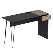 Candy desk anthracite walnut usb ports 121x45
