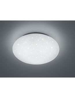 Modern Led Ceiling Light Lukida White Effect Sparkling Stars Trio Lighting