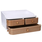 Brown wooden jewelry box cm24x20,5h13,5