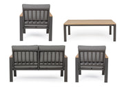 Belmar garden lounge set natural - anthracite