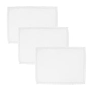 Tea towel set 3 pieces amelie white cm50x70