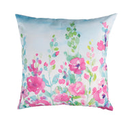 Square flower fabric cushion cm43x43h12