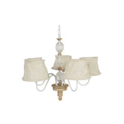 Iron and glass chandelier 68 x 60 cm h