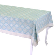 Verona green venice brocade tablecloth edge cm5 rectified cm140x180