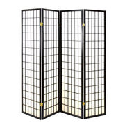 Black Rice Paper Room Divider 180 x 180 cm