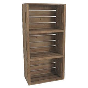 Rectangular wooden shelf 3 floors cm35,5x19h72