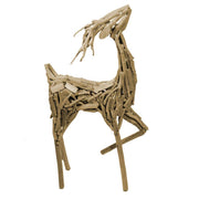 Natural wood reindeer cm43,5x20h89,5