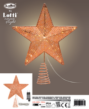 Star tip Copper Metal Ø25xH30cm