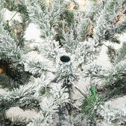 Tallinn snowy tree 851 branches 230 green LEDs cm ø97h180