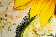 Decorative panel with yellow wood finish 60x120x4 cm