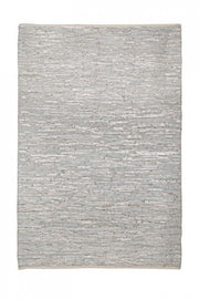 Helen silver leather rug