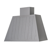 GARAGE WOOD STAVED extractor hood in silver stainless steel 110 cm