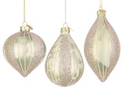 12x Green Crystal Pendant Assortment