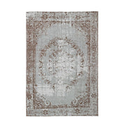 Syria blue cotton carpet 140 x 200 cm