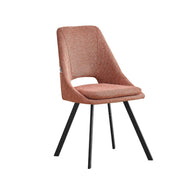 Salmon Upholstered Fabric Chair 85x56x48 cm