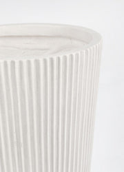 Set4 P.Vaso Ribbed Svas Bianco