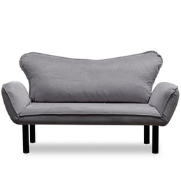 Chatto gray 2 seater sofa with reclining armrests