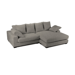 Calgary gray reversible peninsula sofa