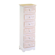 Andorra wooden cabinet 6 drawers cm29x23h95