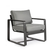 Garden armchair in Anthracite aluminum MERRIGAN YK13 74x78x h84 cm