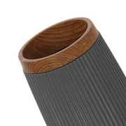 Elegant gray London toothbrush holder for a refined bathroom.
