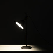 Table lamp in metal and matt black lampshade 18x18x55h cm